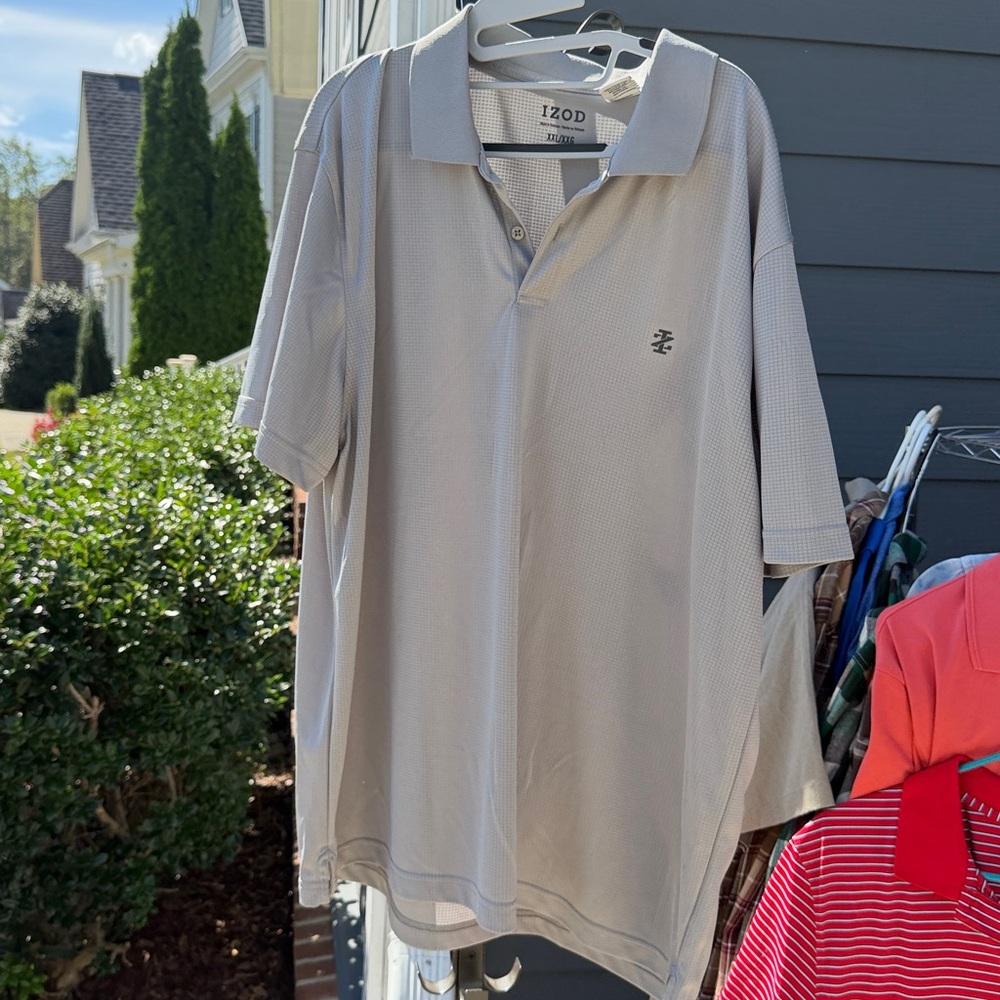 Izod Light Gray Polo Shirt